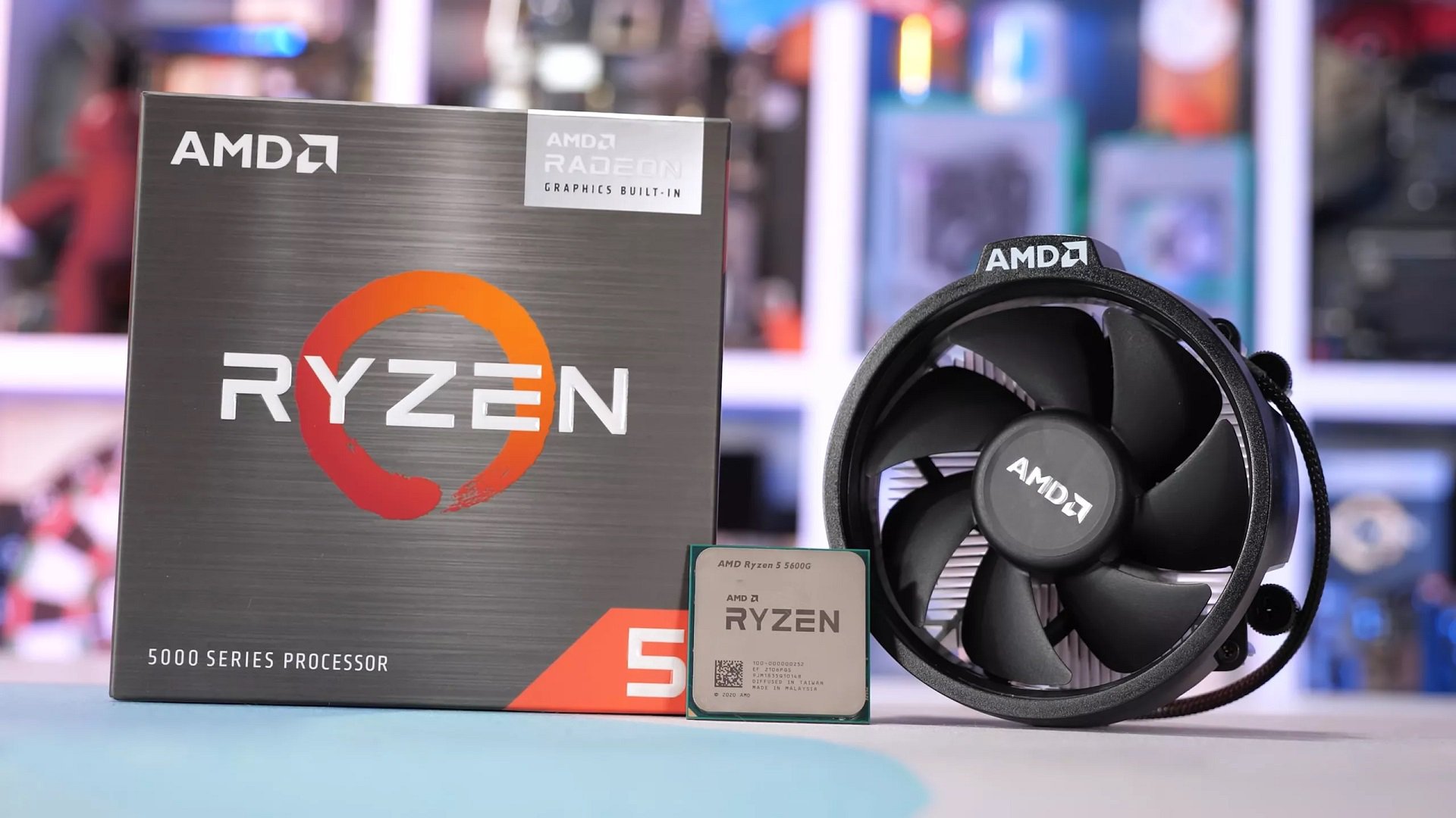 AMD Ryzen 5 5600G جعبه  فن و پردازنده کم مصرف و گرافیک بالای