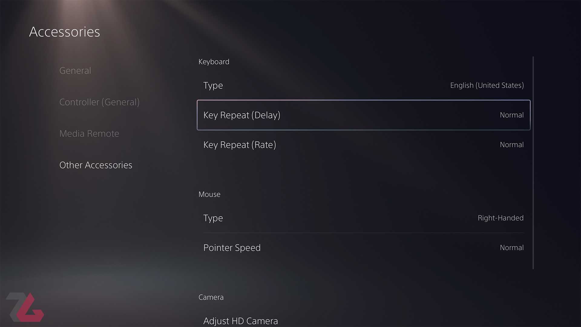 تنظیمات ماوس و کیبورد در پلی استیشن 5 سونی (کنسول PS5)