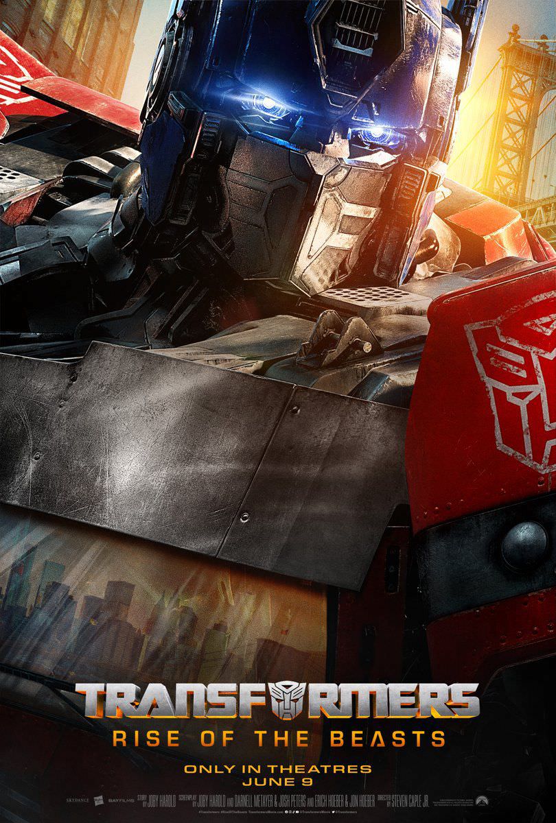 پوستر اپتیموس پرایم در فیلم Transformers: Rise of the Beasts