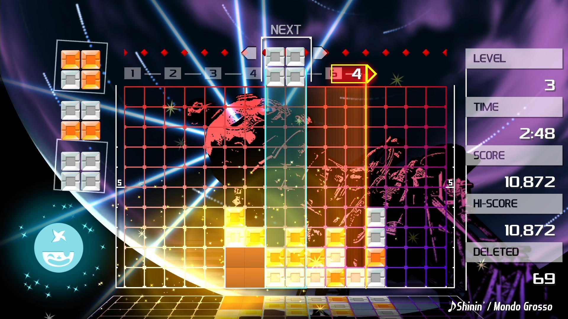 گیم‌پلی معمایی و رنگارنگ بازی Lumines: Puzzle Fusion