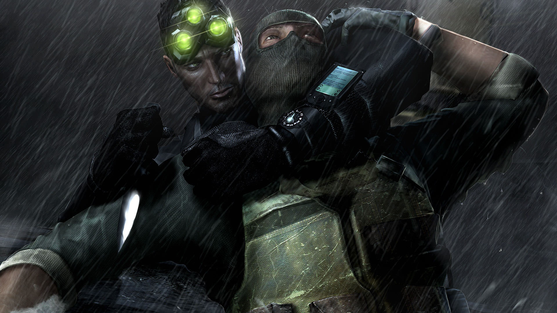 سم فیشر و گرفتن دشمن در بازی Splinter Cell: Chaos Theory