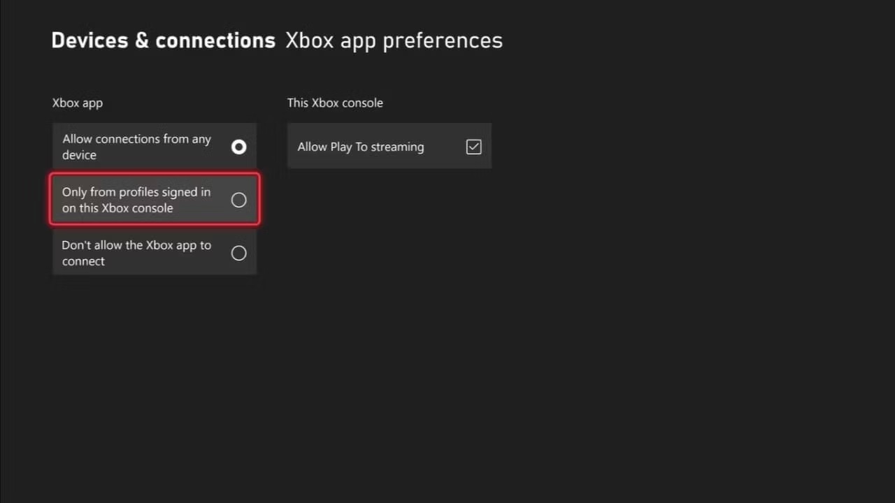 تنظیمات برنامه Xbox در Xbox Series X