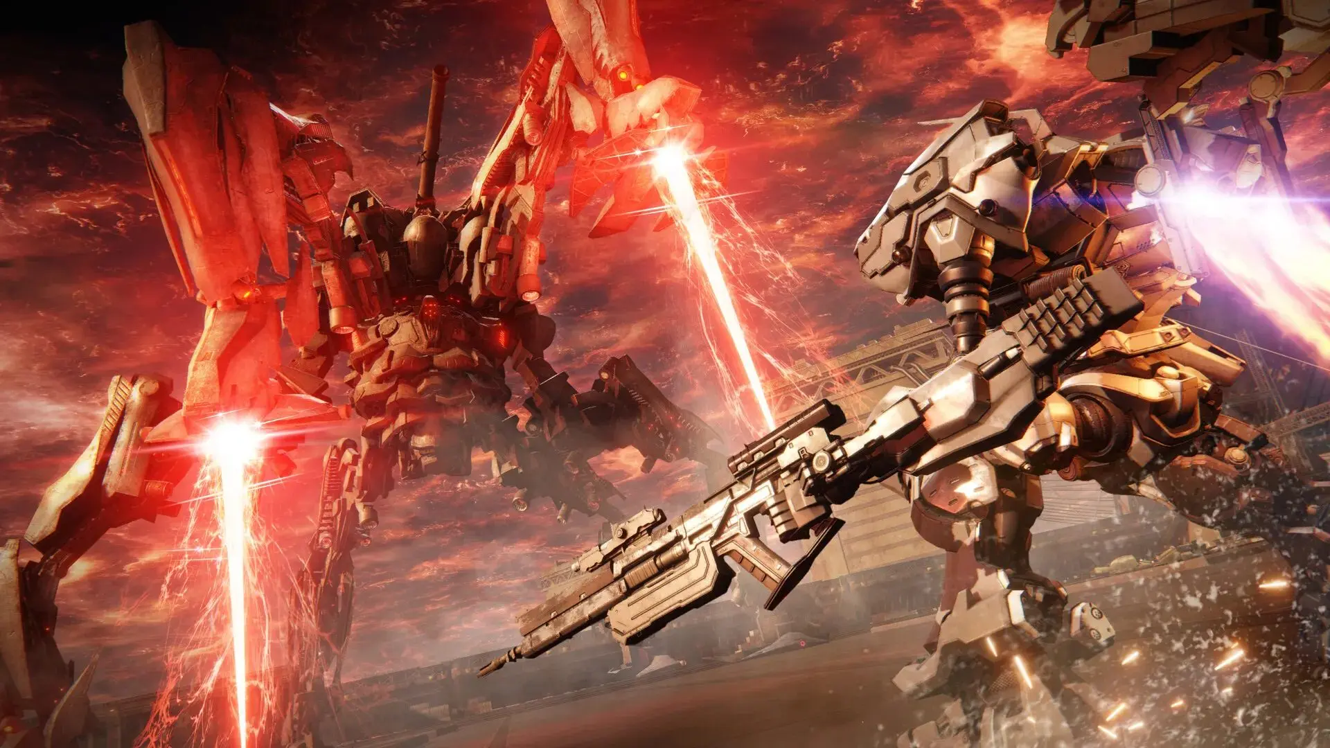 مبارزه با ربات‌های جنگی در بازی Armored Core 6: Fires of Rubicon