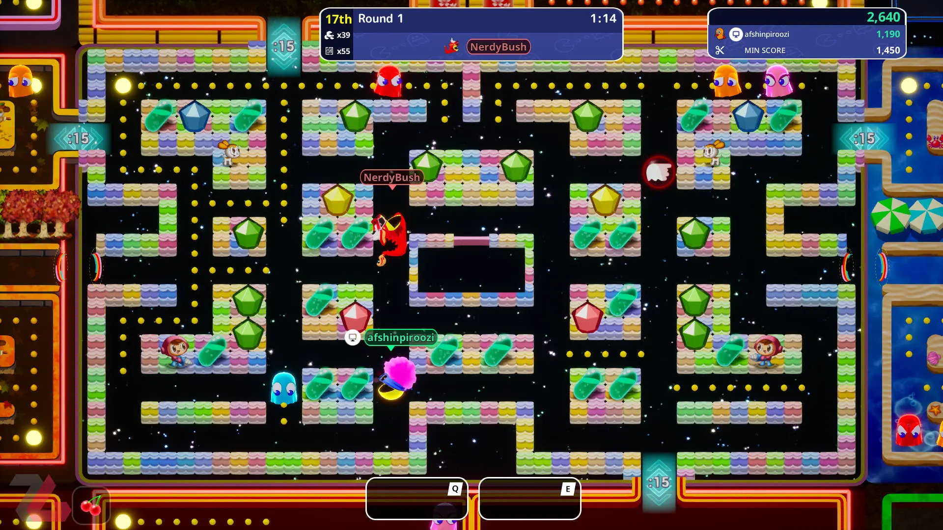 هزارتو تاریک در بازی PAC-MAN Mega Tunnel Battle: Chomp Champs