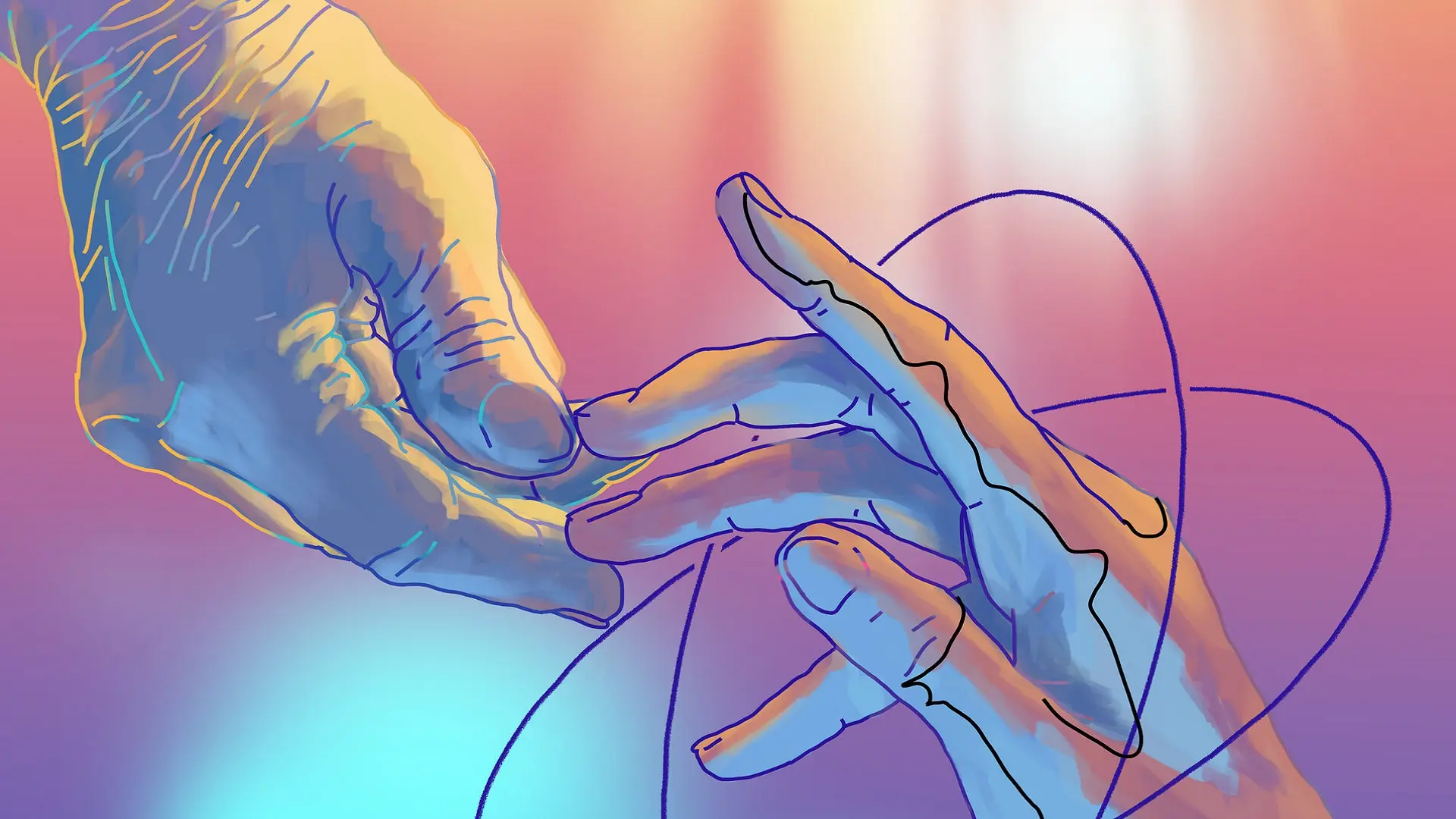 دست خدا انسان میکلانژ نقاشی معروف صمیمیت همراهی 