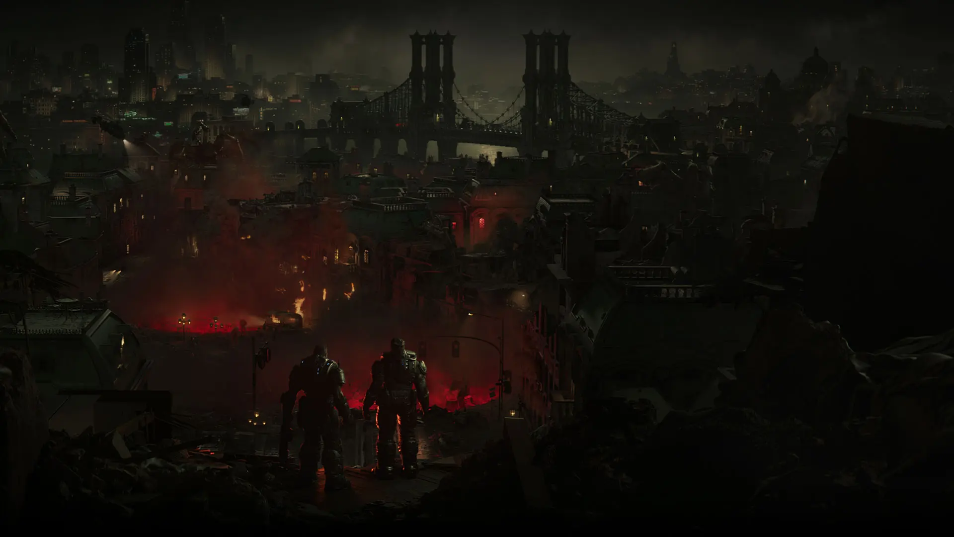 تماشا شهر در حال نابودی در بازی Gears of War: E-Day 